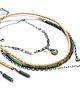 kolczyki wire wrapping Turkusowe wałeczki vol. 3  - kolczyki 4