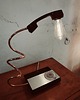 lampy stołowe Lampa stołowa telefoniczna Iskra Continental 70's 2