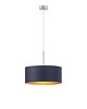 lampy wiszące Czarna lampa wisząc do sypialni w stylu glamour SINTRA GOLD z kloszem 40 cm 6