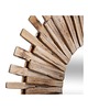 lustra stojące i wiszące Lustro Drewniane Lustro Okrągłe Wood 88 cm 1