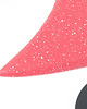 stołki Mini Jet Deep Pink & White Melange 1