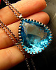 wisiory Naszyjnik Swiss Blue - Topaz Swiss Blue Srebro vol.VI 4