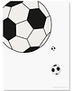 obrazy i plakaty do pokoju dziecięcego Plakat dla dzieci White Soccer Ball 3