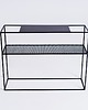 meble - stoły i stoliki - stoliki kawowe Konsola MATRIX METAL 100 - czarna metalowa siatka 4