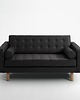 sofy i szezlongi Pikowana sofa Topic Wood 2 os. - tkanina do wyboru 2