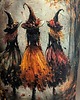 spódnice midi Spódnica Auri Lili Mudra M/38 unikat czarownice Halloween 1