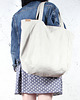 torby na ramię Lazy bag torba beżowa na zamek / vegan / eco 1