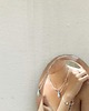 chokery Biały choker z koralików i ze soplem kwarcu 3