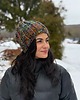 czapki damskie Kolorowa duża czapka beanie z wełną i alpaką 3
