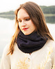 czapki damskie Granatowa czapka beret z alpaki Parisian Chic 8
