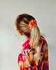 gumki do włosów Gumka jedwabna, scrunchie, frotka jasny łosoś MIDI 1
