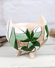 doniczki Ceramiczna doniczka mała - liście 5