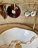 kolczyki ceramiczne Delikatne kolczyki z ceramiki greckiej 2