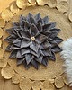 makramy Boho kwiat makrama na ścianę grey stone szary 60cm 1