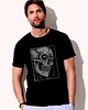t-shirty męskie Koszulka organiczna z nadrukiem Skull horror 1