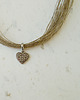 kolie Serce Naszyjnik lniany 1
