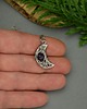 wisiory Wisiorek księżyc fioletowy ametyst wire wrapping 2