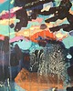 obrazy Obraz ręcznie malowany na płótnie 70x100 cm - abstrakcyjny pejzaż 4