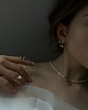 pierścionki srebrne Srebrny pierścionek z perłą White SWAROVSKI CRYSTAL 1