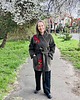 płaszcze damskie Płaszcz wełniany zdobiony wełną czesankową w kwietny wzór. 4
