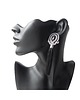 kolczyki soutache Szare  z chwostami- kolczyki soutache 2