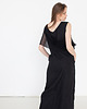 sukienki maxi damskie Sukienka lniana elegancka z tiulem 4