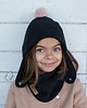 szaliki dziecięce Zimowa apaszka dzianinowa dziecięca - czarny 2