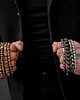 biżuteria męska Power silver - komplet męskich bransoletek KULKA MAN 5