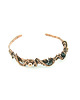 bransoletki wire wrapping Miedziana bransoleta cuff z turmalinem i onyksem 1