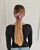 gumki do włosów Gumka jedwabna, scrunchie, pink lemoniade MAXI 4