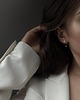 kolczyki swarovski Złote kolczyki Swarovski kuleczki z białymi perłami 4