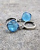 kolczyki z kamieniami Kolczyki Blue topaz 2