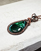 wisiory Wisiorek z malachitem   m281 1