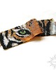 bransoletki ze szkła Eye of the Tiger, szeroka wyplatana bransoleta, beading 4