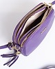 torby na ramię Torebka skórzana z ozdobnym paskiem -fioletowa  (7125) 1