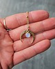 złote naszyjniki Naszyjnik N38  Lunula, moonstone, Ag 1