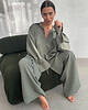 koszule damskie  Koszula Calm oversize olive 7