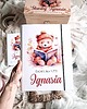 Chrzest - inne TECZKA MIŚ Z KSIĄŻKĄ z imieniem, prezent na roczek, narodziny, Chrzest 1