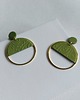 kolczyki z masy plastycznej Kolczyki LUNA Green Harmony 3