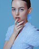 kolczyki z masy plastycznej Kolczyki "Ofelia" baby blue 3
