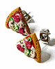 kolczyki z masy plastycznej Kolczyki Pizza  1