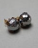 kolczyki z kamieniami Dots - hematyt silver /alloys collection/ - sztyfty 1