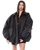 kurtki damskie Kurtka typu bomber oversize czarna collar 9