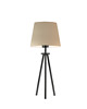 lampy stołowe Lampka nocna na trójnogu do czytania do sypialni BERGEN VELUR z abażurem 4