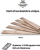 Ozdoby na ścianę Drewniane deski elewacyjne John Paddle Old Brown White (0,96m2) 2
