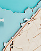 Ozdoby na ścianę Mapa Polskiego Wybrzeża 2