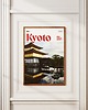 plakaty Minimalistyczny plakat Kioto Japonia - Do salonu, sypialni, biura 1