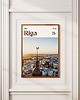 plakaty Minimalistyczny plakat Ryga Łotwa 4
