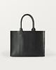 torby na ramię LARGE TOTE BAG black natural leather / DUŻA TORBA TOTE czarna 2