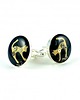 spinki do mankietów SPINKI - Steam dream - CAT Golden (black) - koty 1